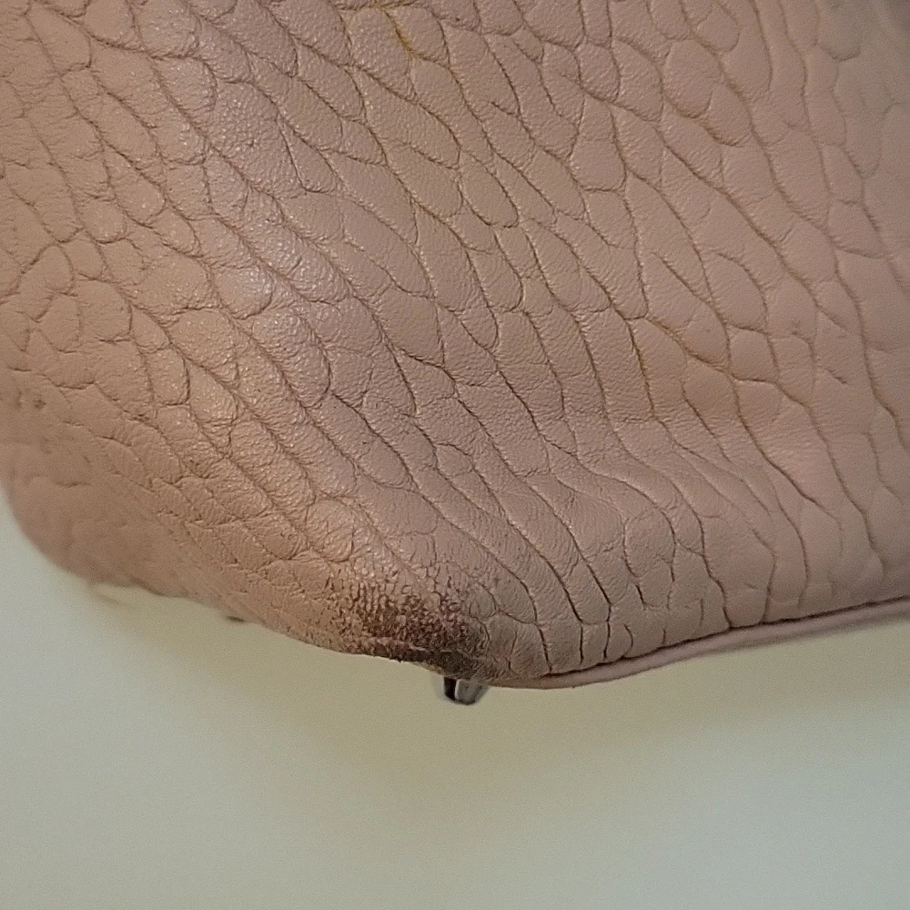 Vince CAMUTO Precious Blush Lambskin Steph Hobo Nappy Tote Bag